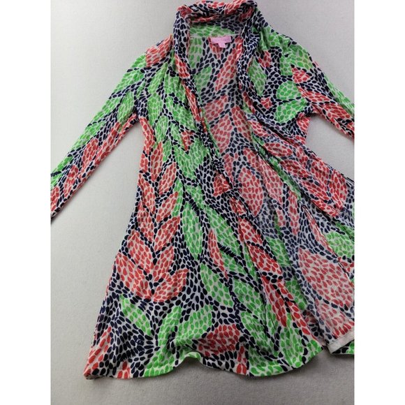 Lilly Pulitzer Connell Sweater Open Call Womens XS Cardigan Open Front Knit - Picture 4 of 9